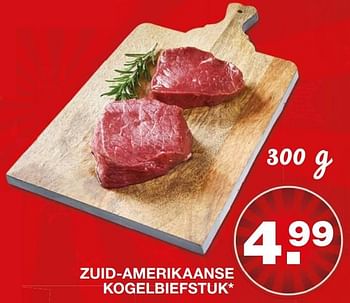 Aanbiedingen Zuid-amerikaanse kogelbiefstuk - Huismerk - Aldi - Geldig van 21/12/2016 tot 31/12/2016 bij Aldi