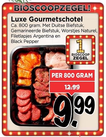 Aanbiedingen Luxe gourmetschotel - Huismerk Vomar - Geldig van 18/12/2016 tot 24/12/2016 bij Vomar