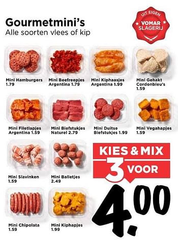 Aanbiedingen Gourmetmini`s alle soorten vlees of kip - Ferry's - Geldig van 18/12/2016 tot 24/12/2016 bij Vomar