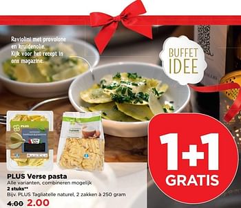 Aanbiedingen Plus tagliatelle naturel - Huismerk - Plus - Geldig van 18/12/2016 tot 24/12/2016 bij Plus