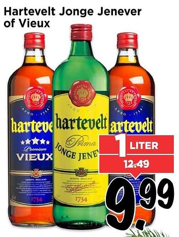 Aanbiedingen Hartevelt jonge jenever of vieux - Hartevelt - Geldig van 18/12/2016 tot 24/12/2016 bij Vomar