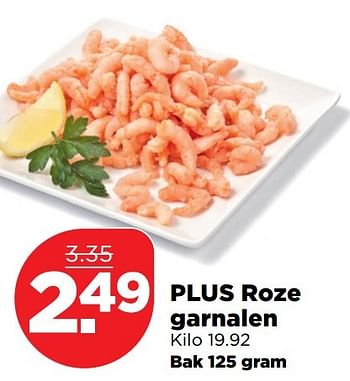 Aanbiedingen Plus roze garnalen - Huismerk - Plus - Geldig van 18/12/2016 tot 24/12/2016 bij Plus