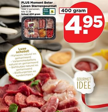 Aanbiedingen Plus moment beter leven sterrengourmet - Huismerk - Plus - Geldig van 18/12/2016 tot 24/12/2016 bij Plus