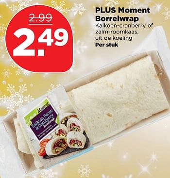 Aanbiedingen Plus moment borrelwrap - Huismerk - Plus - Geldig van 18/12/2016 tot 24/12/2016 bij Plus