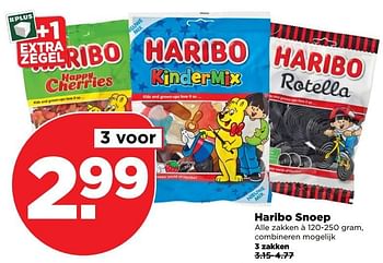 Aanbiedingen Haribo snoep - Haribo - Geldig van 18/12/2016 tot 24/12/2016 bij Plus