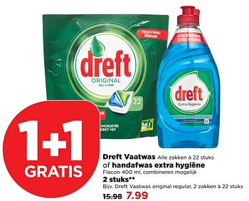 Aanbiedingen Dreft vaatwas original regular - Dreft - Geldig van 18/12/2016 tot 24/12/2016 bij Plus