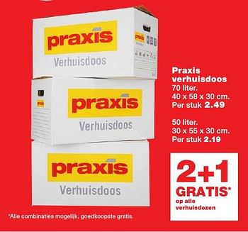 Aanbiedingen Praxis verhuisdoos - Huismerk - Praxis - Geldig van 19/12/2016 tot 24/12/2016 bij Praxis