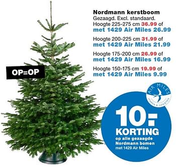 Aanbiedingen Nordmann kerstboom - Huismerk - Praxis - Geldig van 19/12/2016 tot 24/12/2016 bij Praxis
