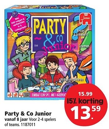 Aanbiedingen Party + co junior - Jumbo - Geldig van 10/12/2016 tot 24/12/2016 bij Intertoys