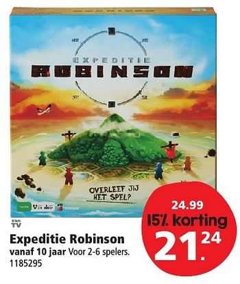 Aanbiedingen Expeditie robinson - Just Games - Geldig van 10/12/2016 tot 24/12/2016 bij Intertoys