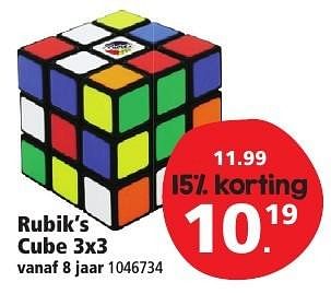 Aanbiedingen Rubik`s cube 3x3 - Jumbo - Geldig van 10/12/2016 tot 24/12/2016 bij Intertoys