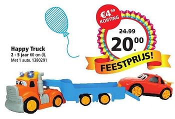 Aanbiedingen Happy truck - Huismerk - Intertoys - Geldig van 10/12/2016 tot 24/12/2016 bij Intertoys