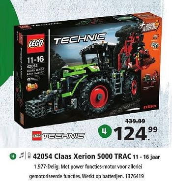 Aanbiedingen Claas xerion 5000 trac - Lego - Geldig van 10/12/2016 tot 24/12/2016 bij Intertoys