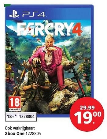 Aanbiedingen Farcry4 - Ubisoft - Geldig van 10/12/2016 tot 24/12/2016 bij Intertoys