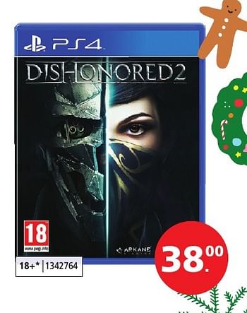 Aanbiedingen Dishonored2 - Bethesda Game Studios - Geldig van 10/12/2016 tot 24/12/2016 bij Intertoys