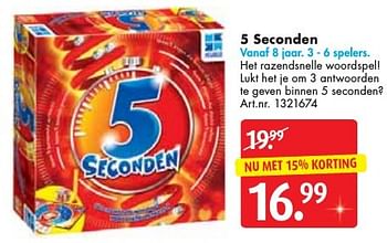 Aanbiedingen 5 seconden - Megableu - Geldig van 10/12/2016 tot 24/12/2016 bij Bart Smit
