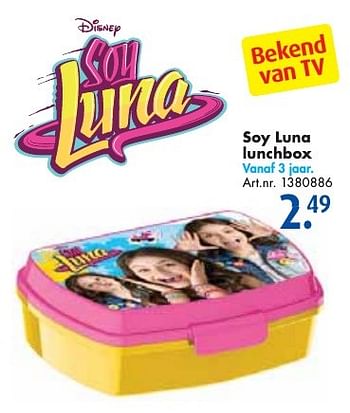Aanbiedingen Soy luna lunchbox - Disney - Geldig van 10/12/2016 tot 24/12/2016 bij Bart Smit