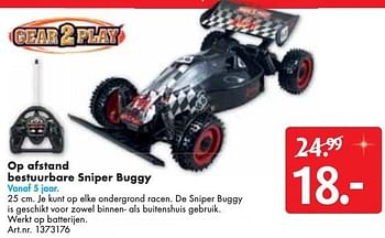 Aanbiedingen Op afstand bestuurbare sniper buggy - Gear2Play - Geldig van 10/12/2016 tot 24/12/2016 bij Bart Smit