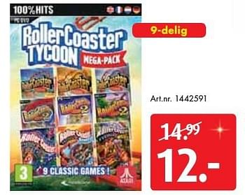 Aanbiedingen Roller coaster tycoon - Atari - Geldig van 10/12/2016 tot 24/12/2016 bij Bart Smit