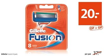 Aanbiedingen Gillette fusion - Gillette - Geldig van 18/12/2016 tot 24/12/2016 bij Etos