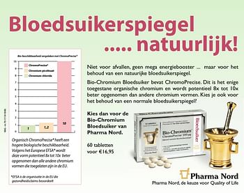 Aanbiedingen Bio-chromium bloedsuiker van pharma nord - Huismerk - Etos - Geldig van 18/12/2016 tot 24/12/2016 bij Etos