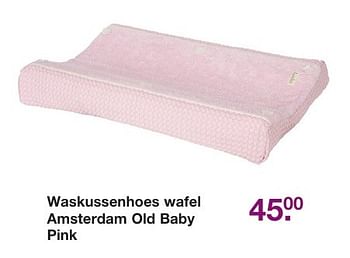 Aanbiedingen Waskussenhoes wafel amsterdam old baby pink - Koeka - Geldig van 02/12/2016 tot 25/12/2016 bij Baby & Tiener Megastore