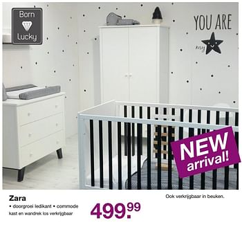 Aanbiedingen Zara - Born Lucky - Geldig van 02/12/2016 tot 25/12/2016 bij Baby & Tiener Megastore