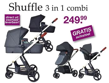 Aanbiedingen Shuffle 3 in 1 combi - Xadventure - Geldig van 02/12/2016 tot 25/12/2016 bij Baby & Tiener Megastore