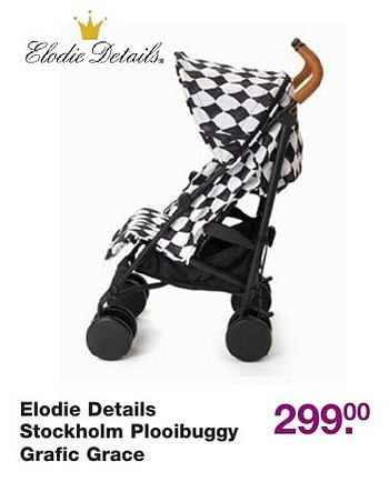 Aanbiedingen Elodie details stockholm plooibuggy grafic grace - Elodie Details - Geldig van 02/12/2016 tot 25/12/2016 bij Baby & Tiener Megastore