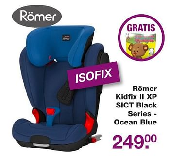Aanbiedingen Römer kidfix ii xp sict black series - ocean blue - Romer - Geldig van 02/12/2016 tot 25/12/2016 bij Baby & Tiener Megastore