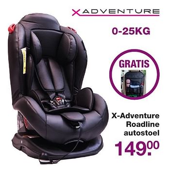 Aanbiedingen X-adventure roadline autostoel - Xadventure - Geldig van 02/12/2016 tot 25/12/2016 bij Baby & Tiener Megastore