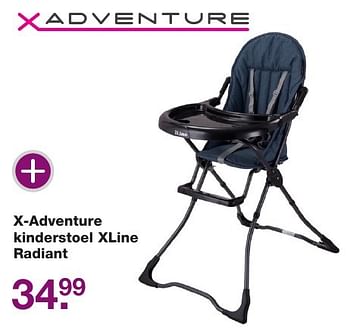 Aanbiedingen X-adventure kinderstoel xline radiant - Xadventure - Geldig van 02/12/2016 tot 25/12/2016 bij Baby & Tiener Megastore