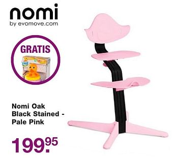 Aanbiedingen Nomi oak black stained - pale pink - Nomi - Geldig van 02/12/2016 tot 25/12/2016 bij Baby & Tiener Megastore