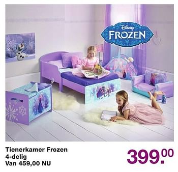 Aanbiedingen Tienerkamer frozen 4-delig - Disney  Frozen - Geldig van 02/12/2016 tot 25/12/2016 bij Baby & Tiener Megastore