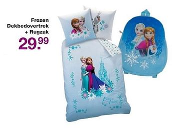 Aanbiedingen Frozen dekbedovertrek + rugzak - Disney  Frozen - Geldig van 02/12/2016 tot 25/12/2016 bij Baby & Tiener Megastore