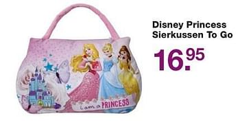 Aanbiedingen Disney princess sierkussen to go - Disney Princess - Geldig van 02/12/2016 tot 25/12/2016 bij Baby & Tiener Megastore