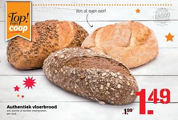 Aanbiedingen Authentiek vloerbrood - Huismerk - Coop - Geldig van 19/12/2016 tot 25/12/2016 bij Coop