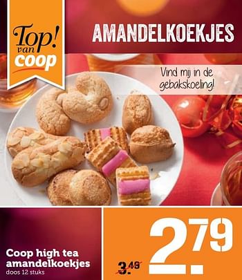 Aanbiedingen Coop high tea amandelkoekjes - Huismerk - Coop - Geldig van 19/12/2016 tot 25/12/2016 bij Coop