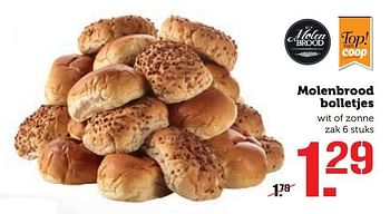 Aanbiedingen Molenbrood bolletjes - Molenbrood - Geldig van 19/12/2016 tot 25/12/2016 bij Coop