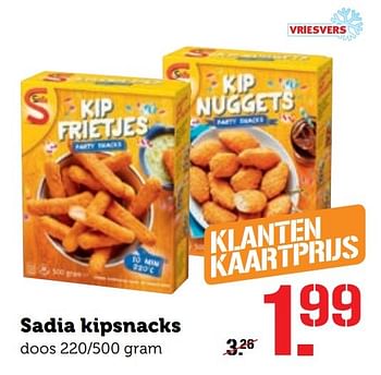 Aanbiedingen Sadia kipsnacks - Sadia - Geldig van 19/12/2016 tot 25/12/2016 bij Coop