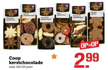 Aanbiedingen Coop kerstchocolade - Huismerk - Coop - Geldig van 19/12/2016 tot 25/12/2016 bij Coop
