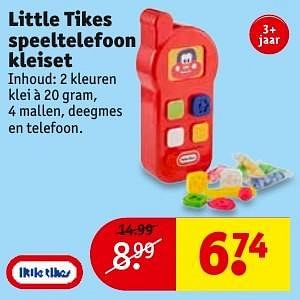 Aanbiedingen Little tikes speeltelefoon kleiset - Little Tikes - Geldig van 20/12/2016 tot 25/12/2016 bij Kruidvat