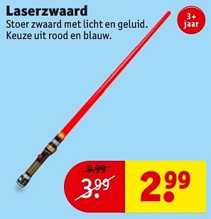 Aanbiedingen Laserzwaard - Huismerk - Kruidvat - Geldig van 20/12/2016 tot 25/12/2016 bij Kruidvat