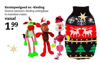 Aanbiedingen Kerstspeelgoed en -kleding - Huismerk- Boerenbond - Geldig van 11/12/2016 tot 25/12/2016 bij Boerenbond