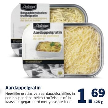 Aanbiedingen Aardappelgratin - Delicieux - Geldig van 19/12/2016 tot 25/12/2016 bij Lidl