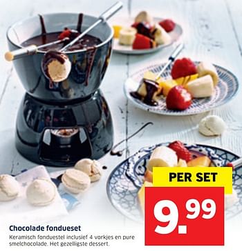 Aanbiedingen Chocolade fondueset - Huismerk - Lidl - Geldig van 19/12/2016 tot 25/12/2016 bij Lidl