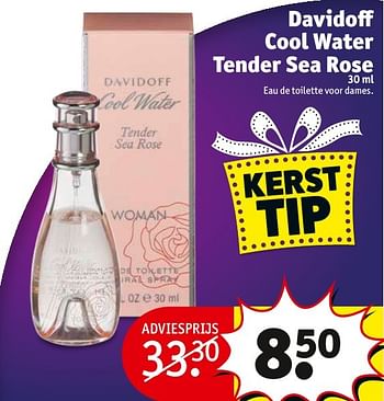 Aanbiedingen Davidoff cool water tender sea rose - Davidoff - Geldig van 20/12/2016 tot 25/12/2016 bij Kruidvat