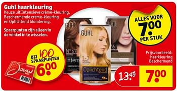 Aanbiedingen Haarkleuring beschermend - Guhl - Geldig van 20/12/2016 tot 25/12/2016 bij Kruidvat