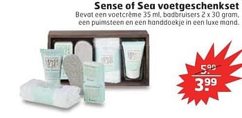 Aanbiedingen Sense of sea voetgeschenkset - Senses of Sea - Geldig van 13/12/2016 tot 25/12/2016 bij Trekpleister