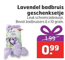 Aanbiedingen Lavendel badbruis geschenksetje - Lavendel - Geldig van 13/12/2016 tot 25/12/2016 bij Trekpleister